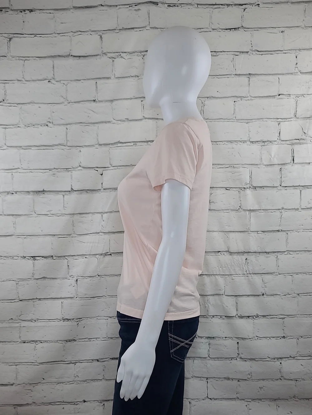 J Crew Broken-In Essential Cotton Crew Neck Short Sleeve Jersey Tee Peach/Pink